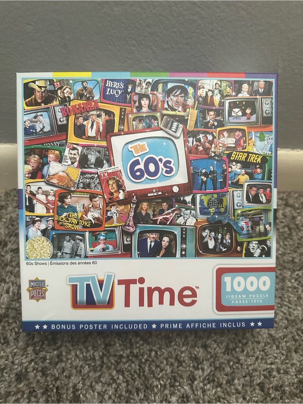 MasterPieces TV Time '60s Blue 1000-Piece Jigsaw Puzzle